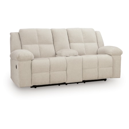 Dbl Rec Loveseat W/console