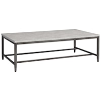 Coffee Table with Faux Concrete Top