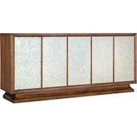 Transitional Entertainment Credenza with 5 Doors