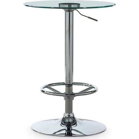 Contemporary Adjustable Height Pub Table