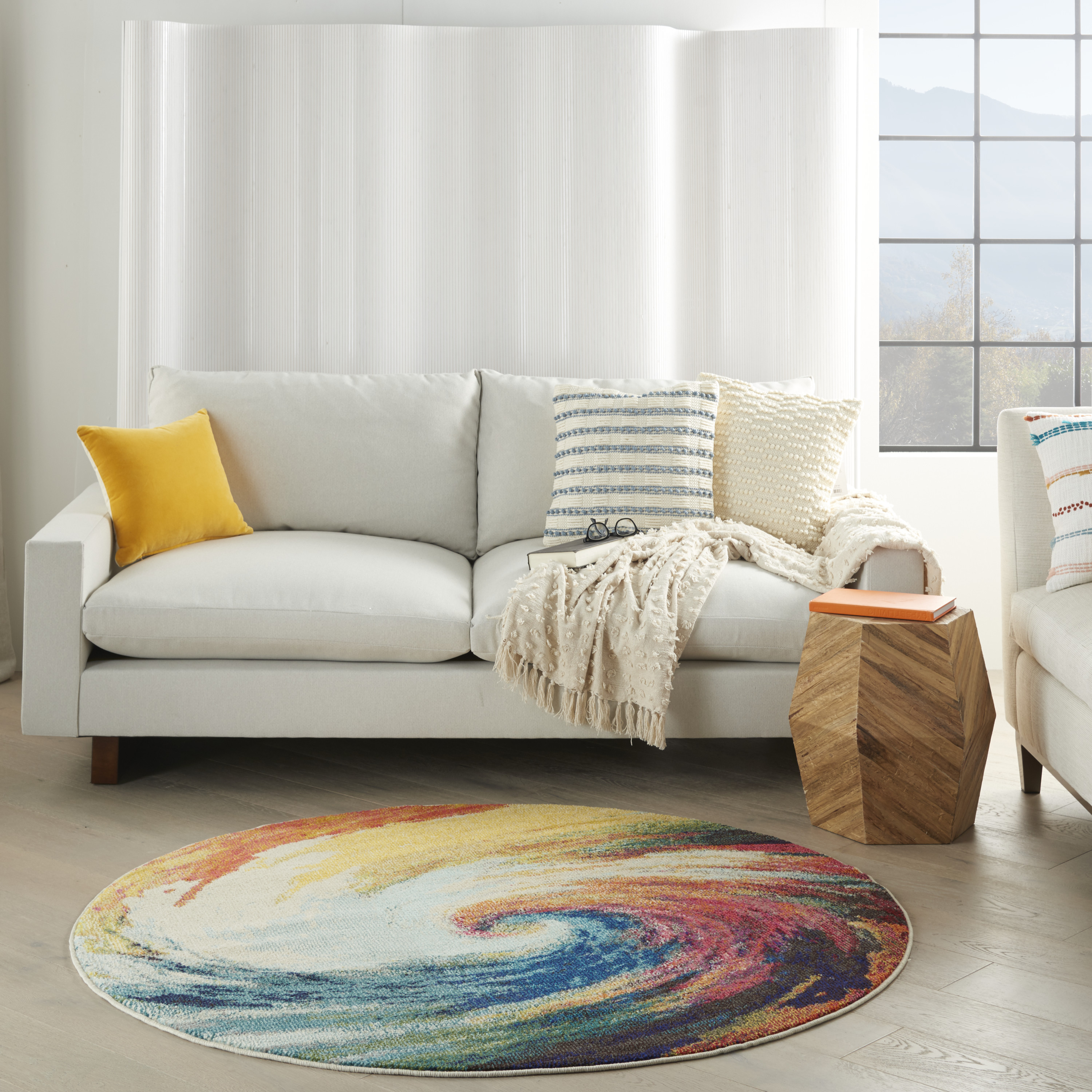 Nourison Celestial 4' Round  Rug