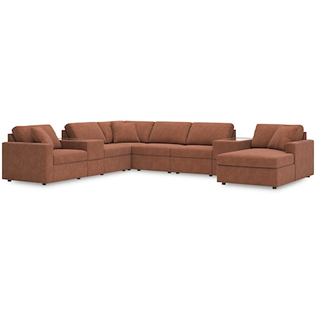 8-Piece Sectional With Chaise