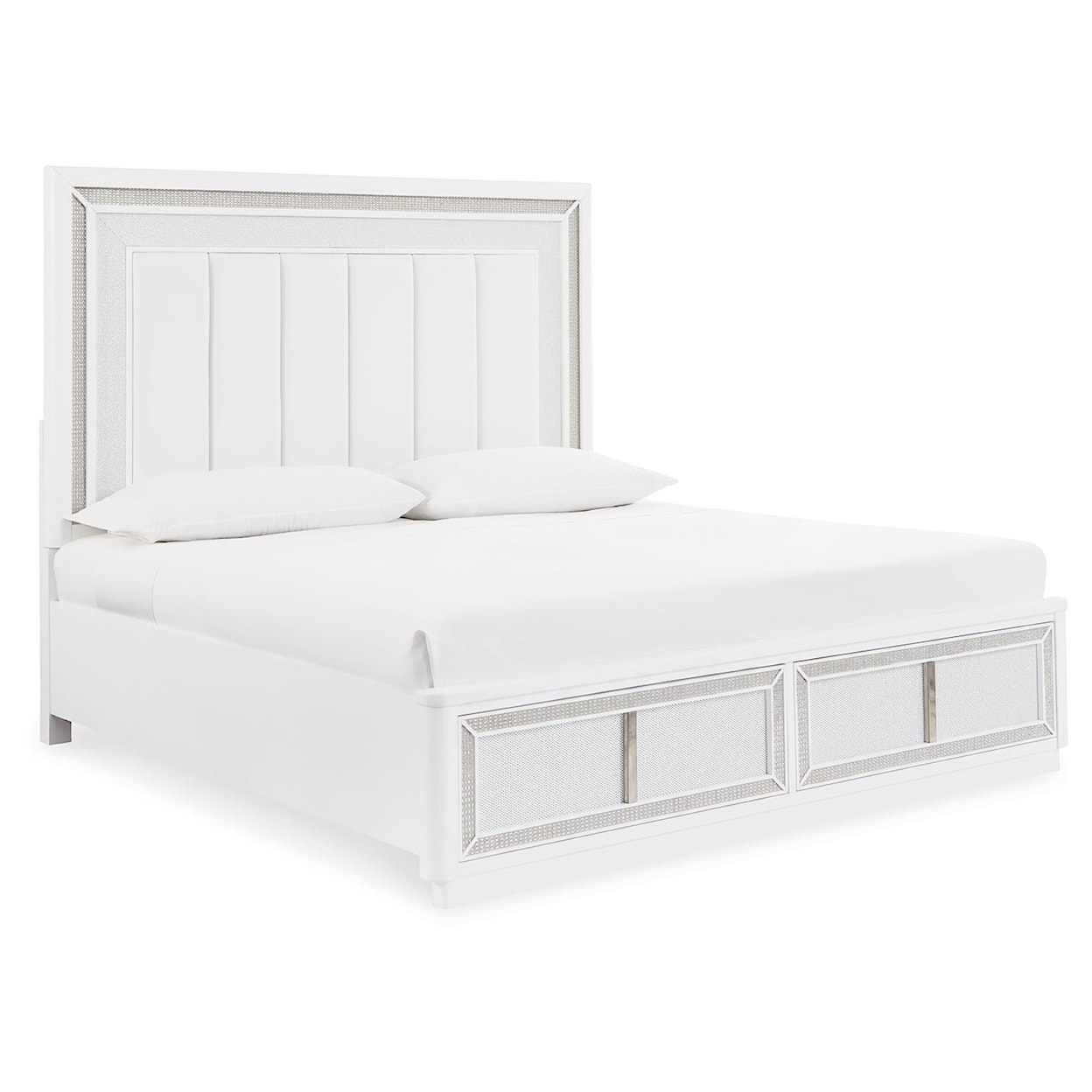 Signature Design by Ashley Chalanna King Upholstered Storage Bed