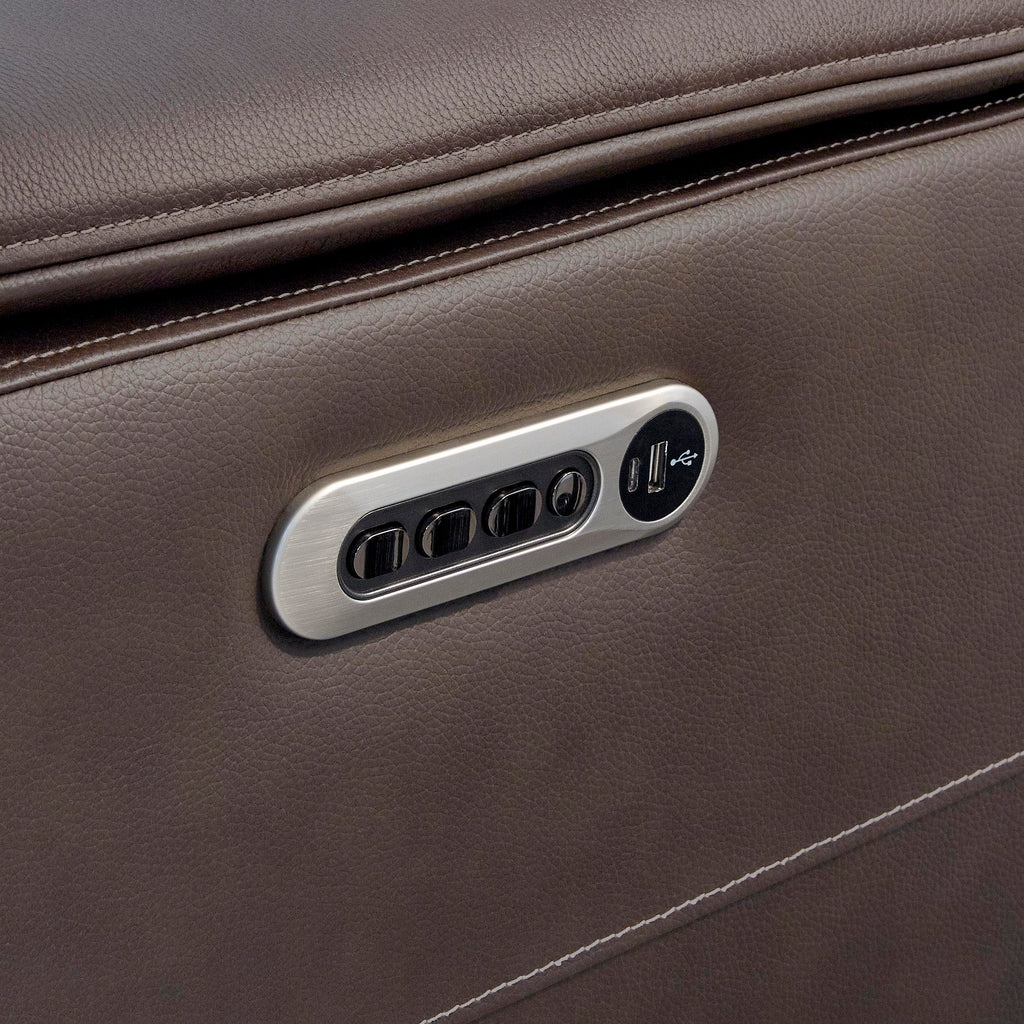 Parker Living Easton 6-pc. Leather Power Reclining Sectional