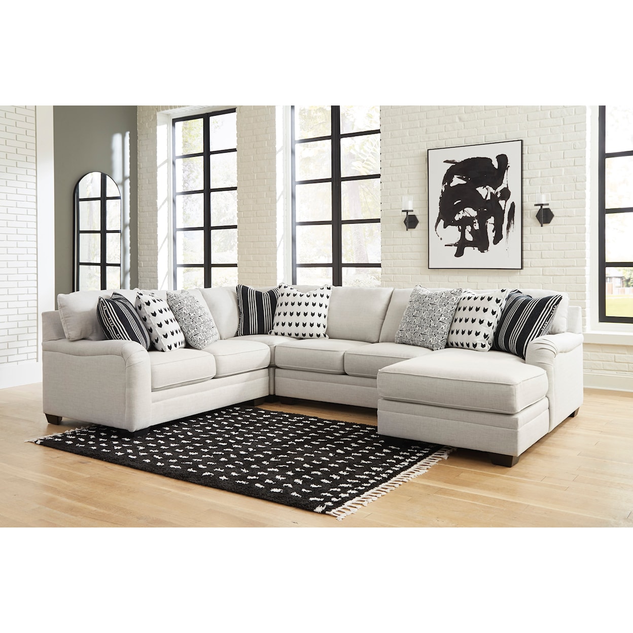 Ashley Signature Design Huntsworth 4-Piece Sectional with Chaise