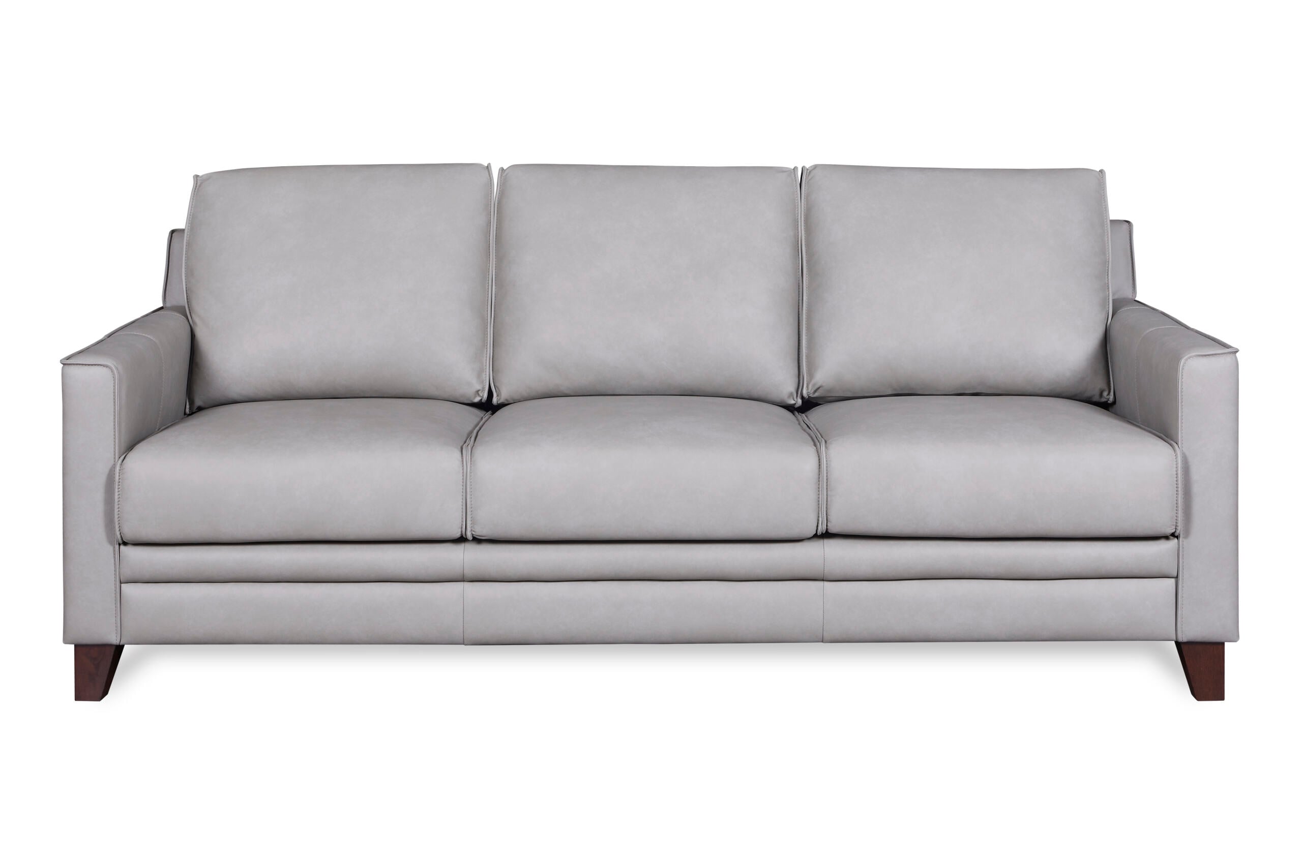 5313 STANTON SOFA 9305S GREY LEATHER-SPLIT