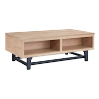 Lift-Top Coffee Table with Elm Veneer