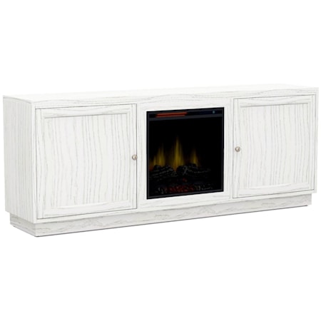 70" Low Profile Fireplace Console