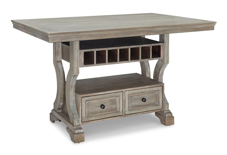 Moreshire Counter Height Dining Table by Signature Design by Ashley at VanDrie Home Furnishings