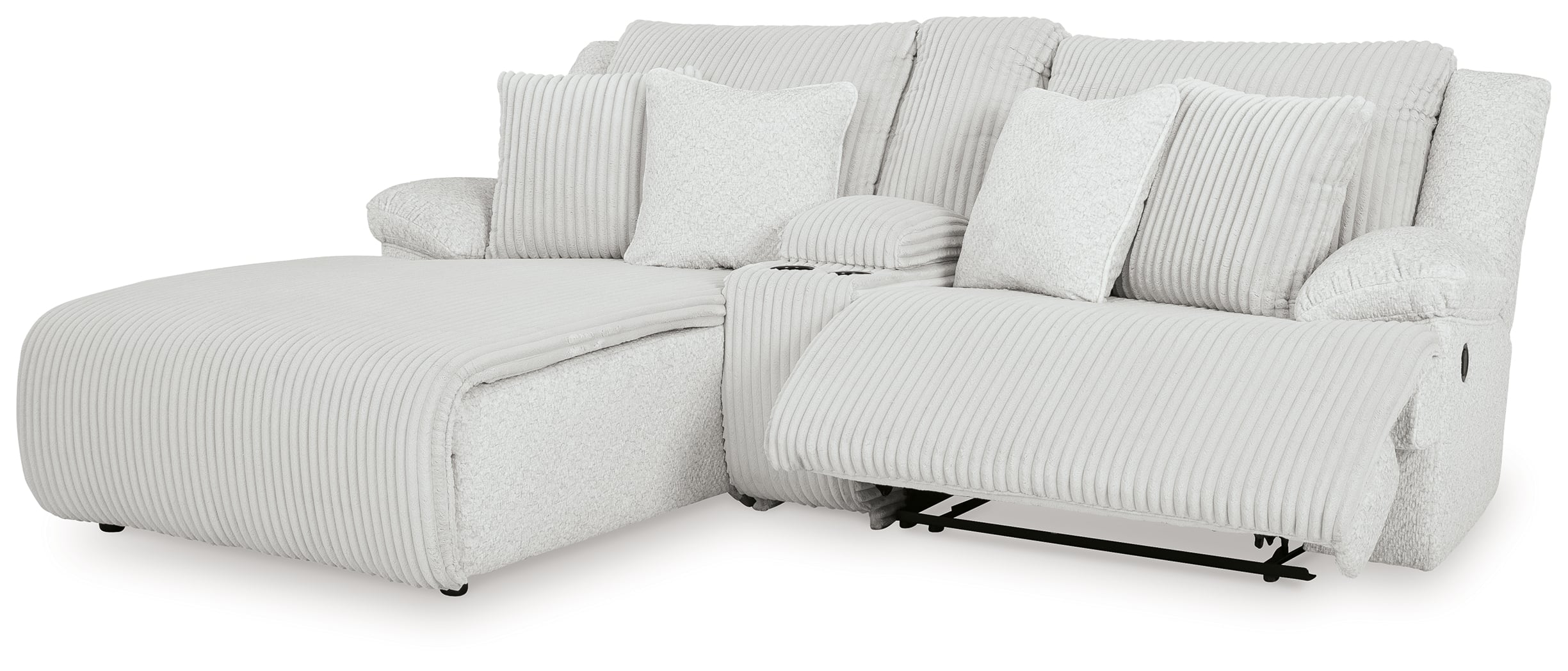 3-Piece Reclining Sectional Sofa With Chaise