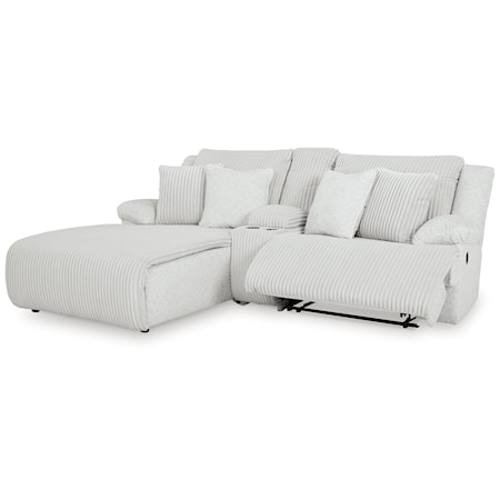 3-Piece Reclining Sectional Sofa With Chaise