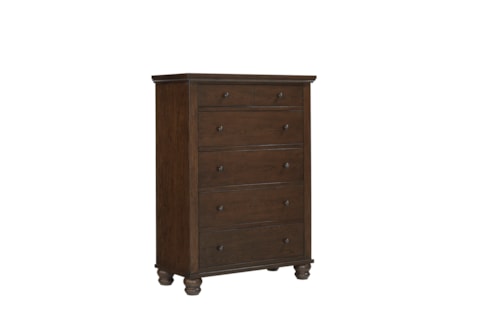 Transitional 5-Drawer Bedroom Chest