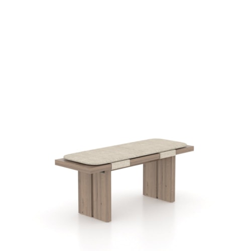 Industrial Customizable Bench with Removable Cushion
