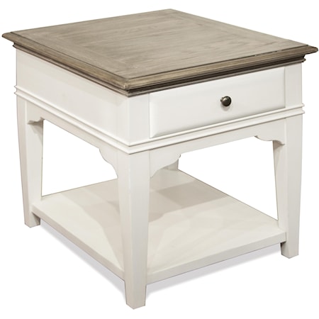 Transitional Leg Side Table