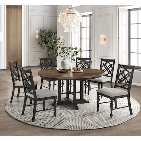 Hilara Farmhouse 7-Piece Dining Set