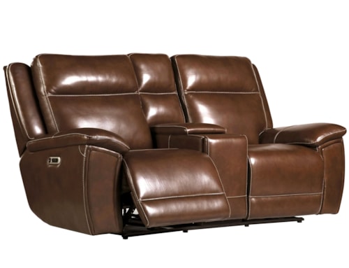 Casual Zero Gravity Power Reclining Console Loveseat with Power Headrests