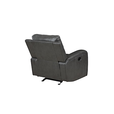 Leather Power Glider Recliner