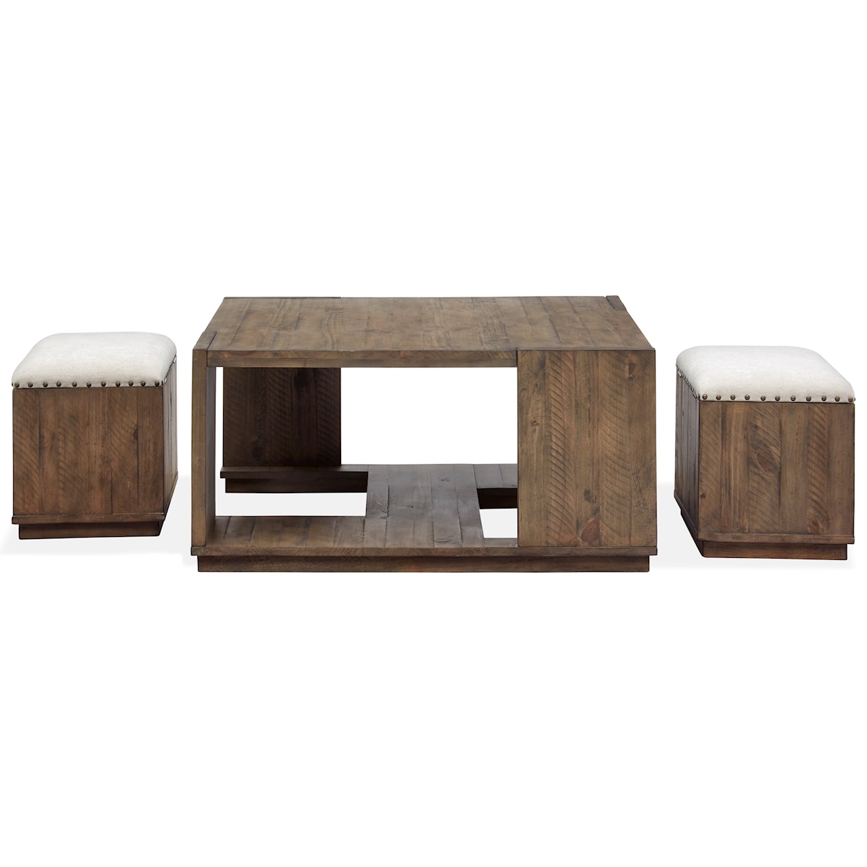 Magnussen Home Leighton Occasional Tables Square Cocktail Table