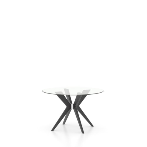 Mid-Century Modern Round Glass Table