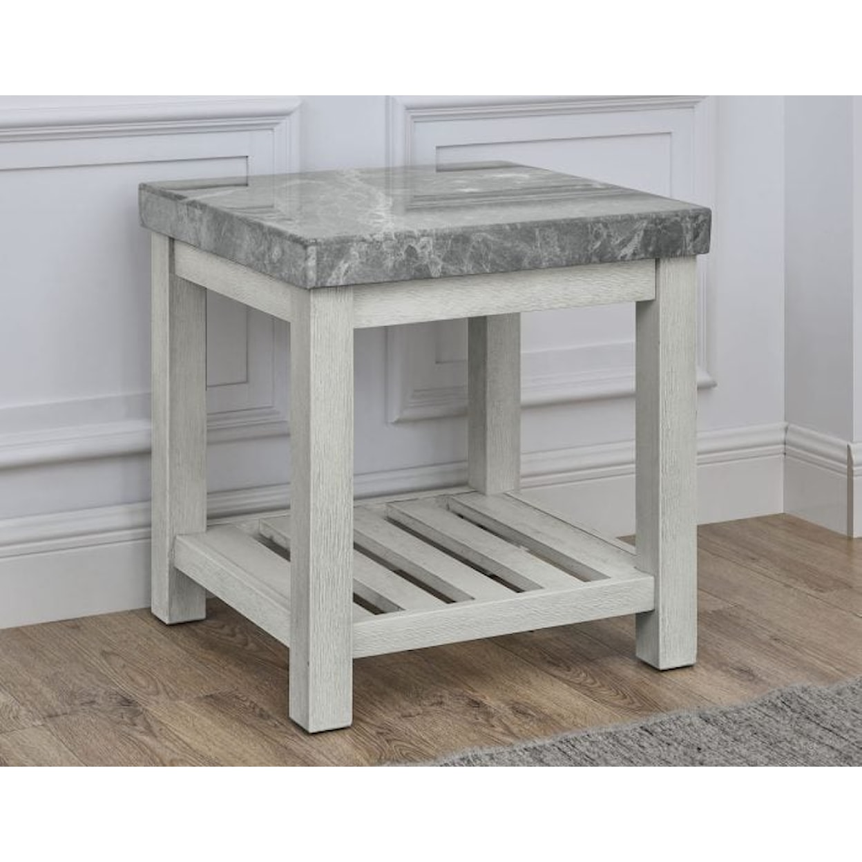 Prime Canova Gray Marble Top End Table