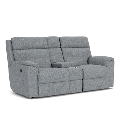 Power Reclining Loveseat with Console