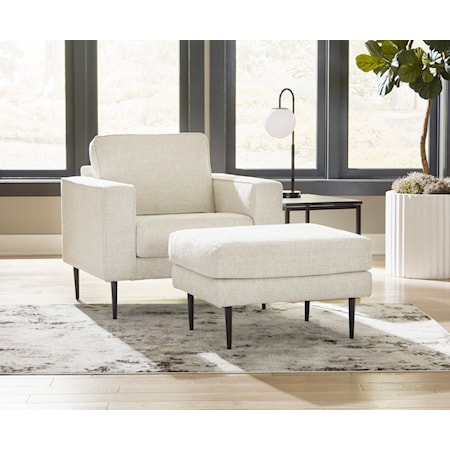 Chair and Ottoman Set