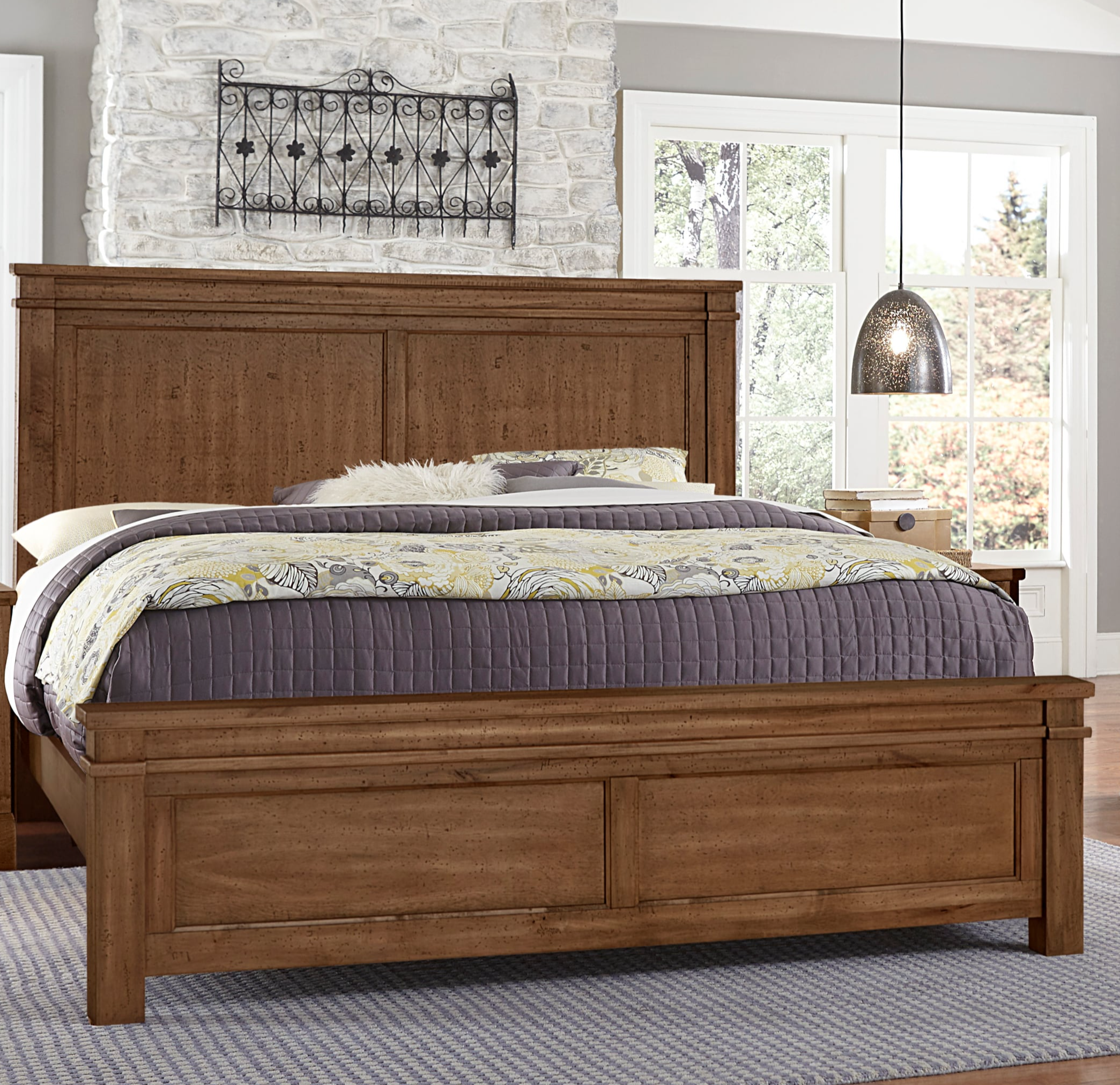 Artisan & Post Cool Rustic California King Panel Mansion Bed