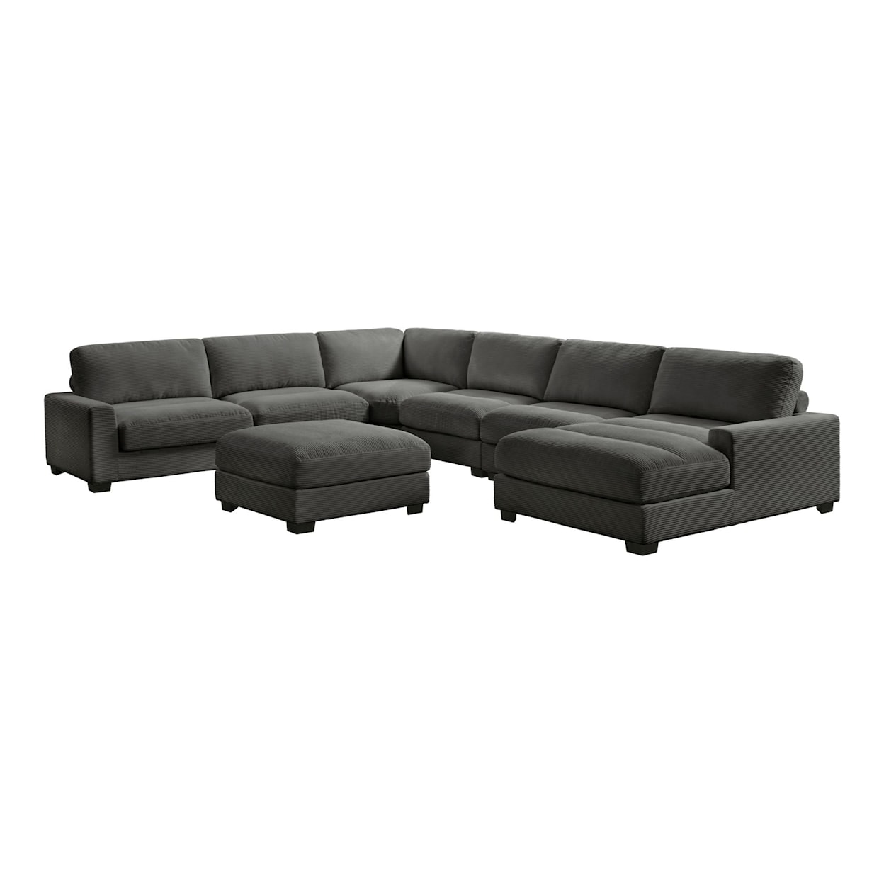 Elements International Arizona 7-Piece Sectional Sofa