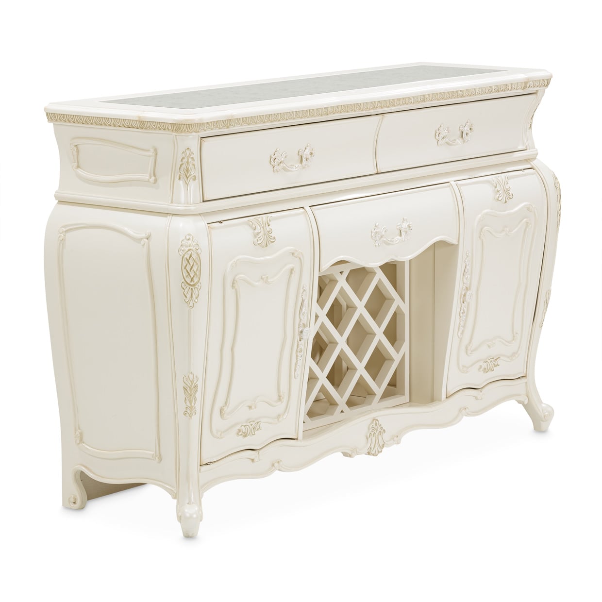 Michael Amini Lavelle Classic Pearl 3-Drawer Sideboard