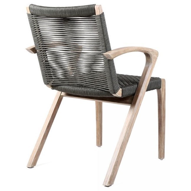 Armen Living Brielle Outdoor Patio Dining Chair - Set of 2