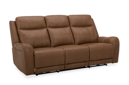 Casual Power Reclining Sofa with Power Headrests