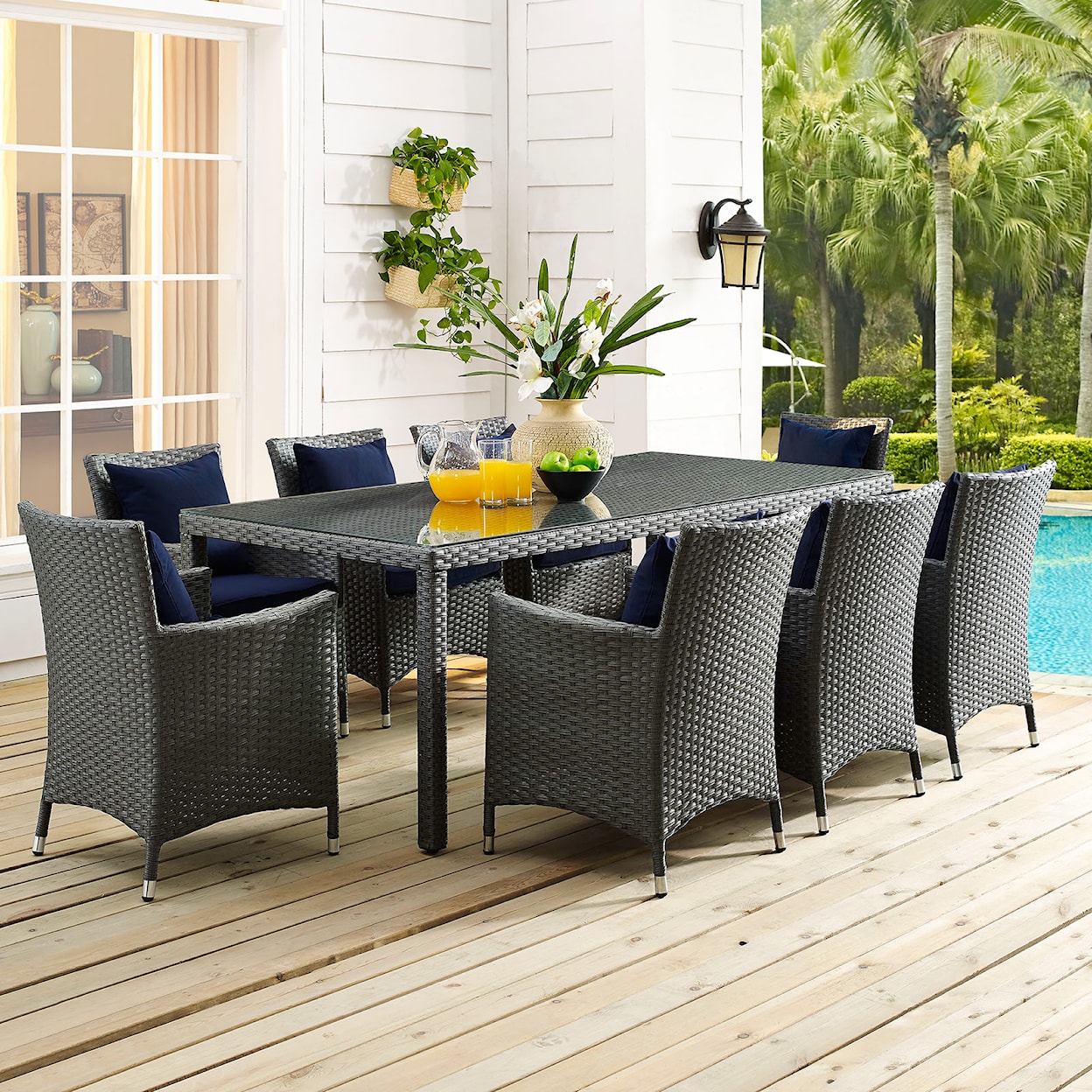 Modway Sojourn 82" Outdoor Dining Table