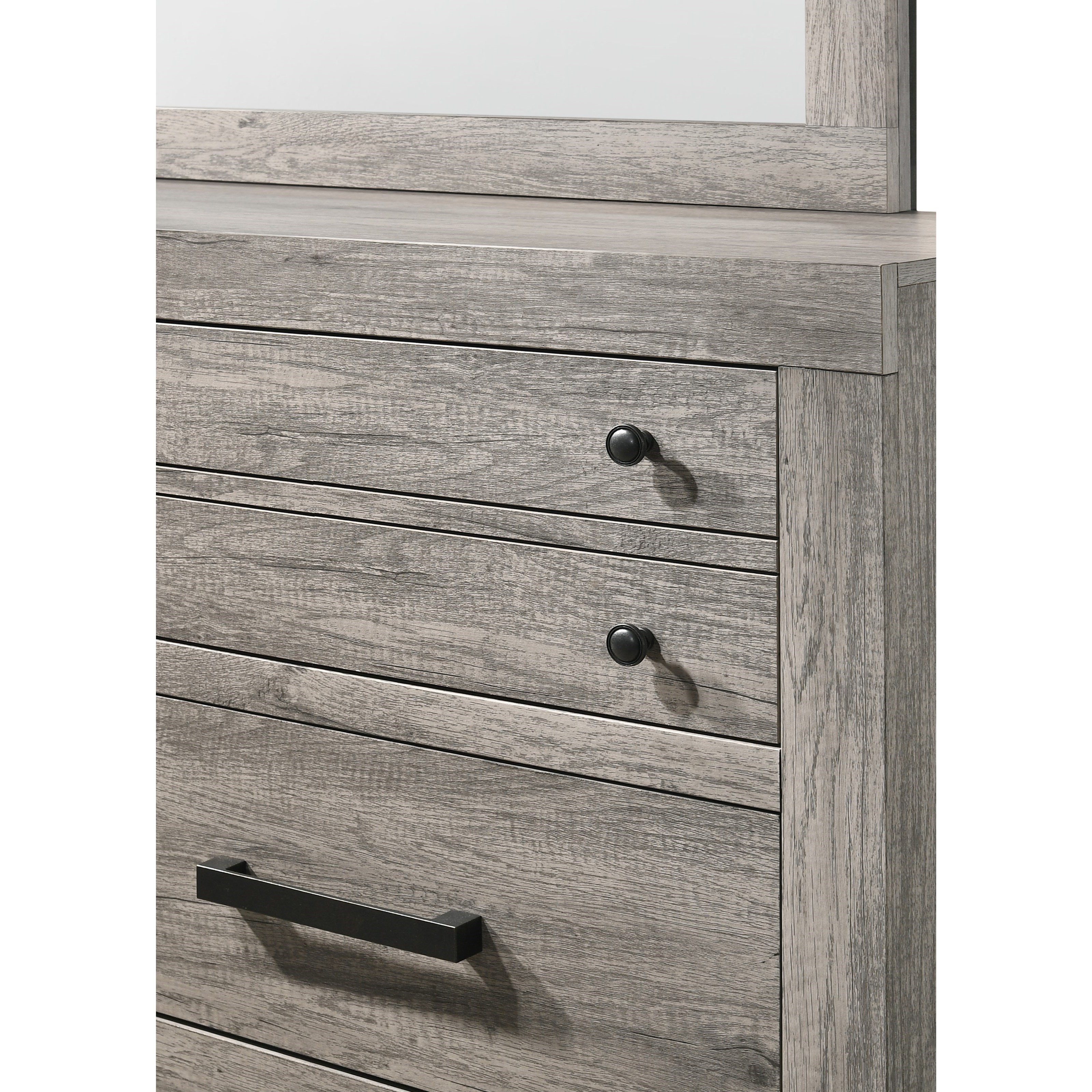 Dresser and Mirror Set