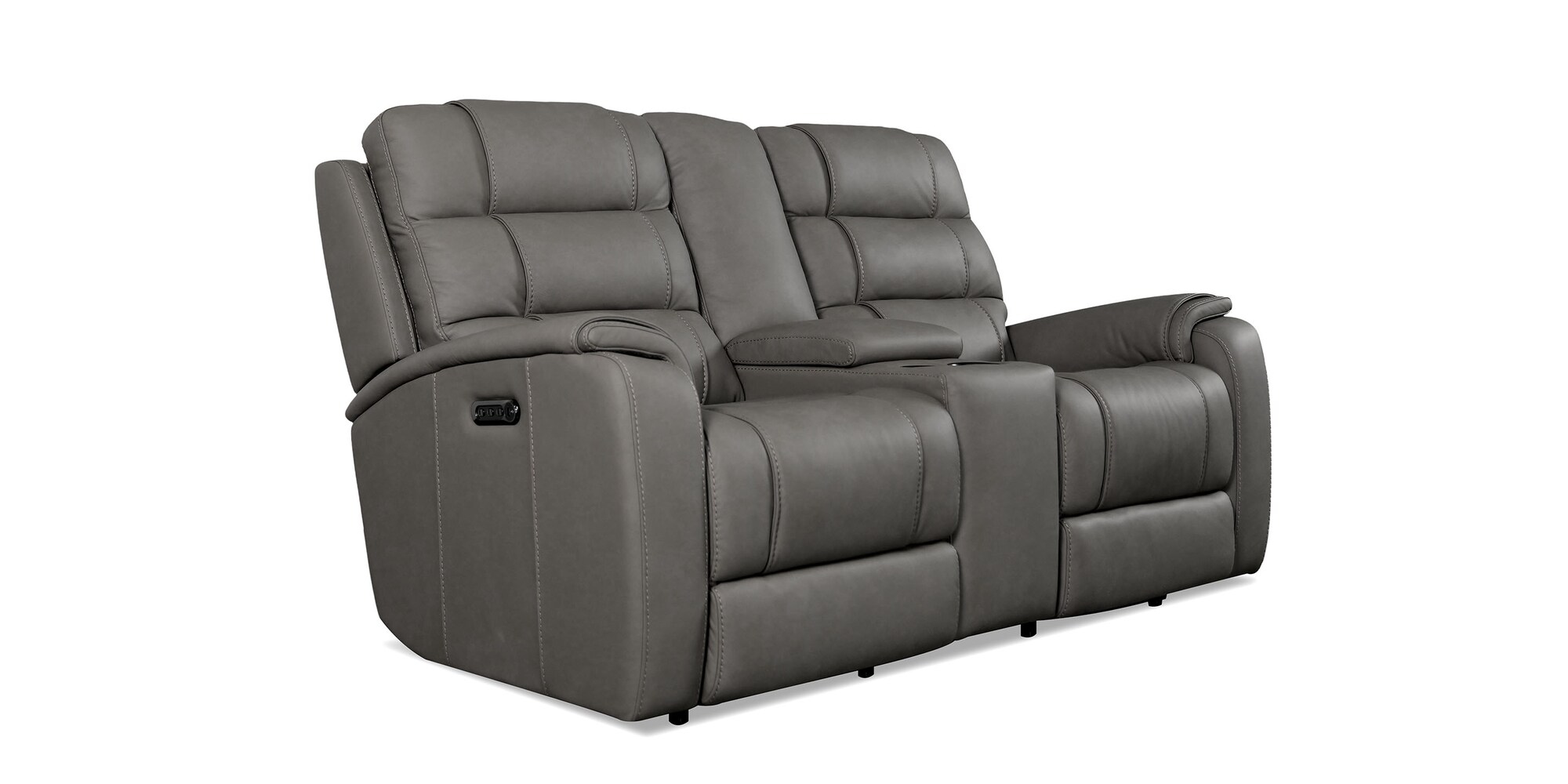 Bassett Club Level - Wendell Power Loveseat with Cupholders