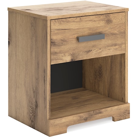 Casual 1-Drawer Nightstand