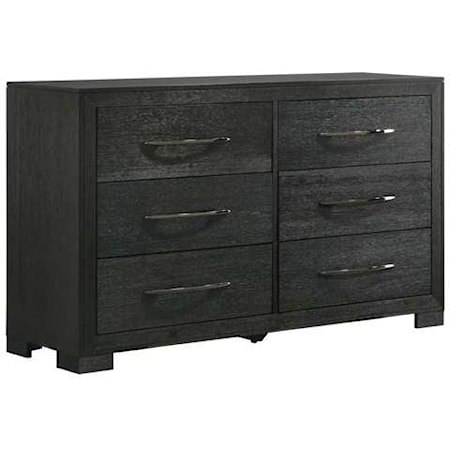6-Drawer Dresser In Black