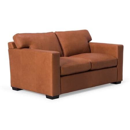 Madison Track Arm Contemporary Upholstered Loveseat
