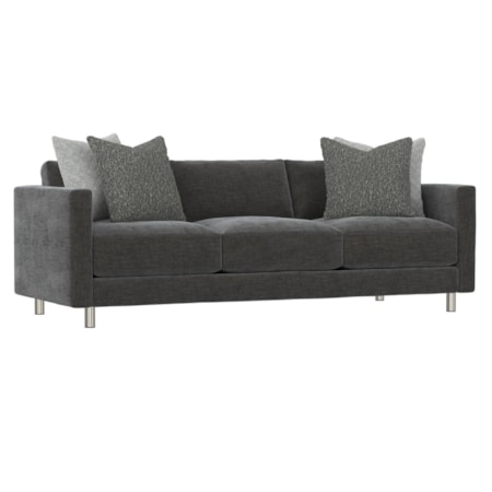 Dakota Leather-Fabric Sofa