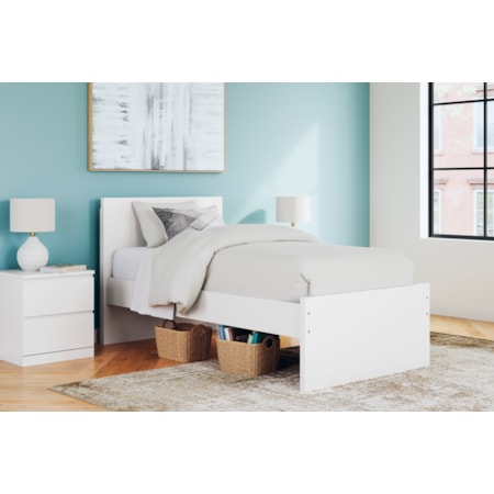 Twin Panel Platform Bed