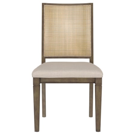 Matisse Woven Rattan Back Dining Side Chair