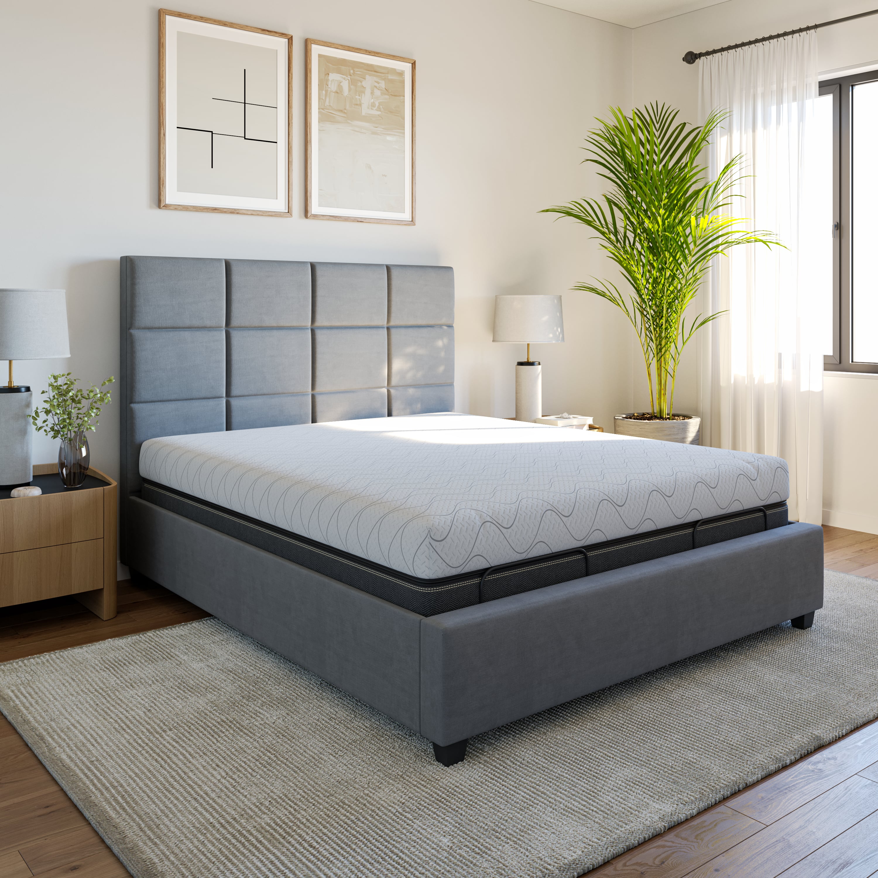 Queen 12" Smooth Top Smart Bed