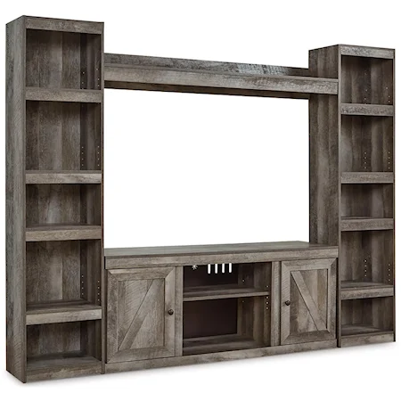 Entertainment Center with Piers & Bridge