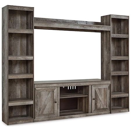 Entertainment Center with Piers & Bridge