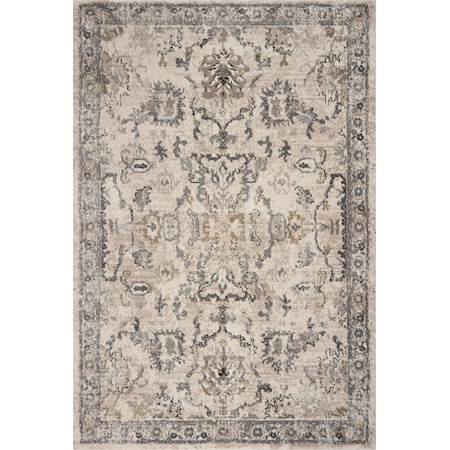 5'3" x 7'7" Ivory Farrah Rug