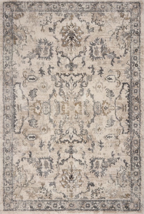5'3" x 7'7" Ivory Farrah Rug