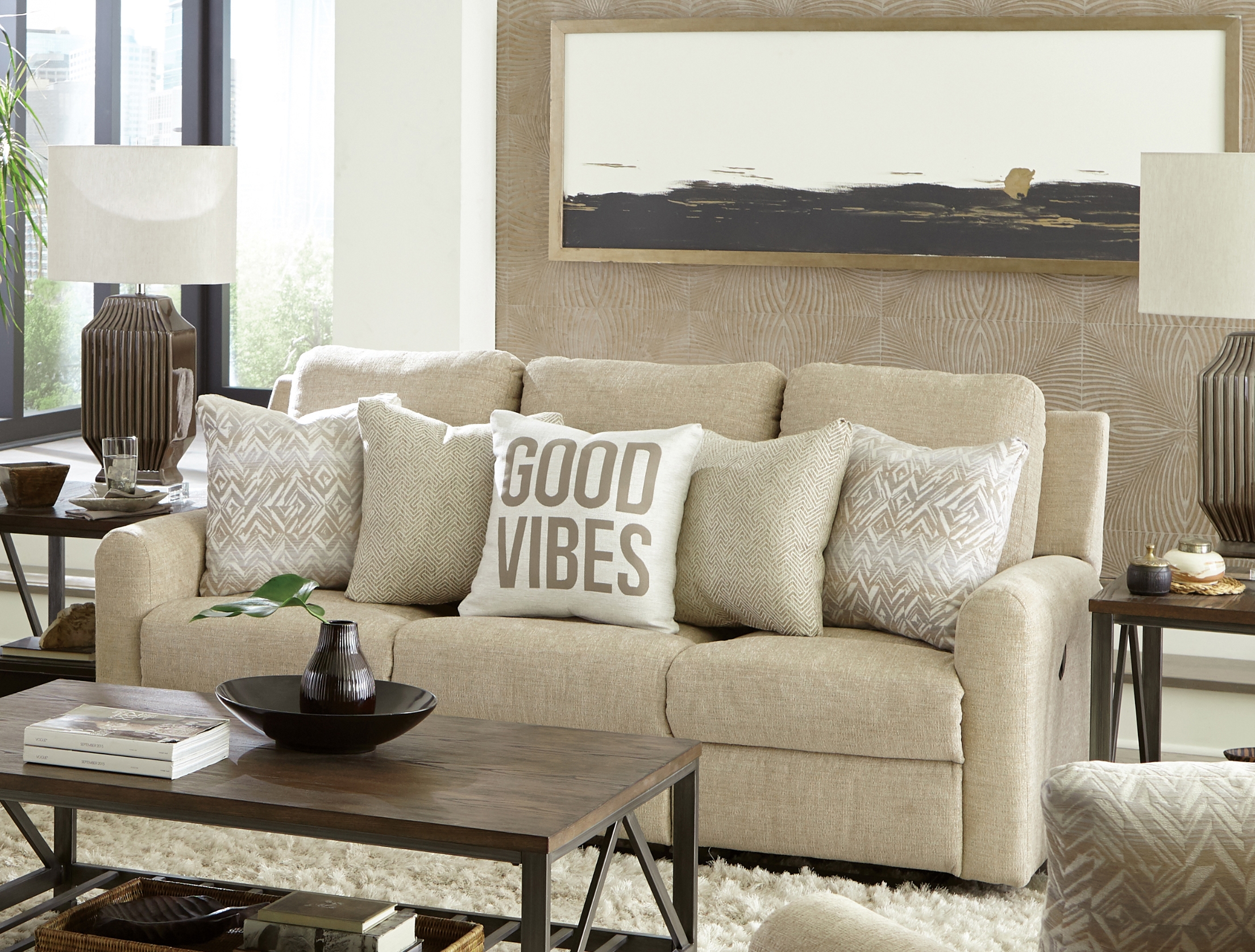 Catnapper Calvin Manual Reclining Sofa