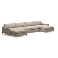Great Room 3-Piece Transitional Chaise Sectional Sofa