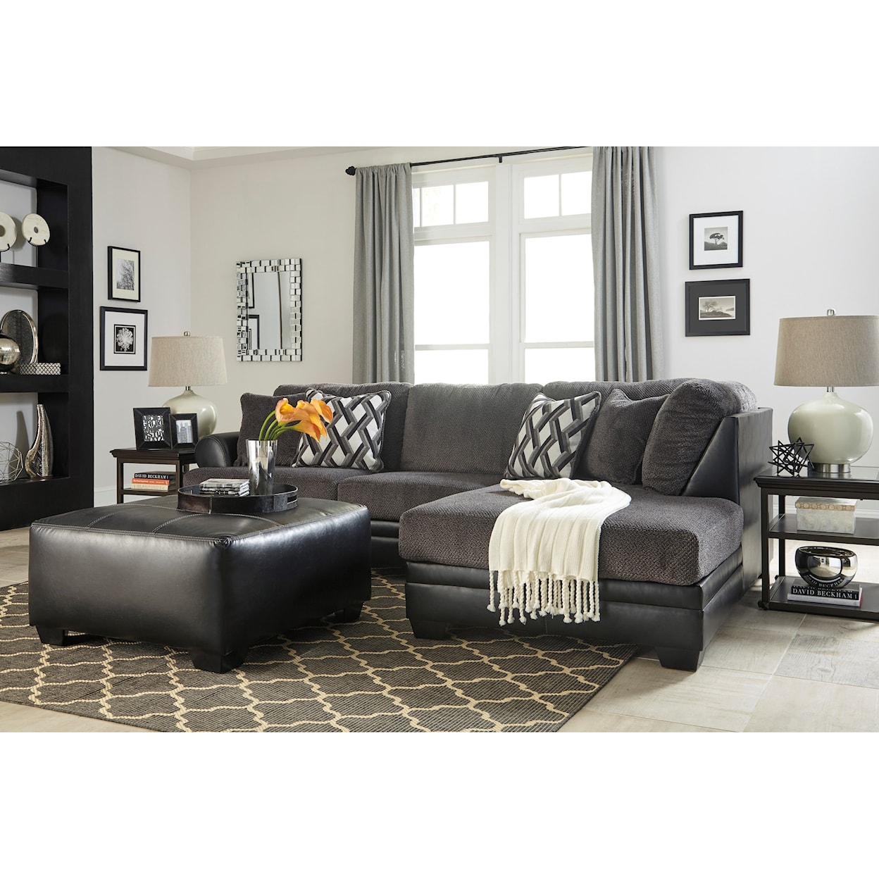 Benchcraft Kumasi 2-Piece Sectional with Chaise