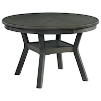 Transitional Round Standard Height Dining Table