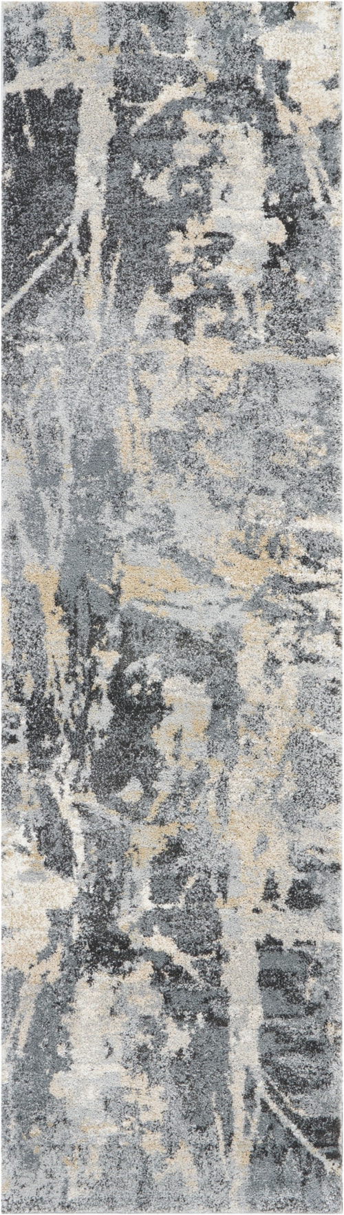 2'2" x 7'6" Grey Runner Rug